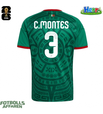 Mexiko Cesar Montes #3 Hemmatröja VM 2026 Kortärmad